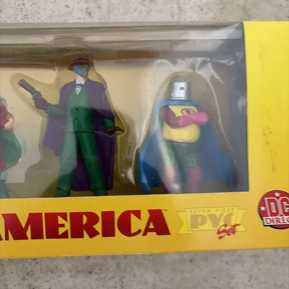 JUSTICE SOCIETY OF AMERICA PVC Set Vintage 1999 DC Direct 7 Piece New In Box New
